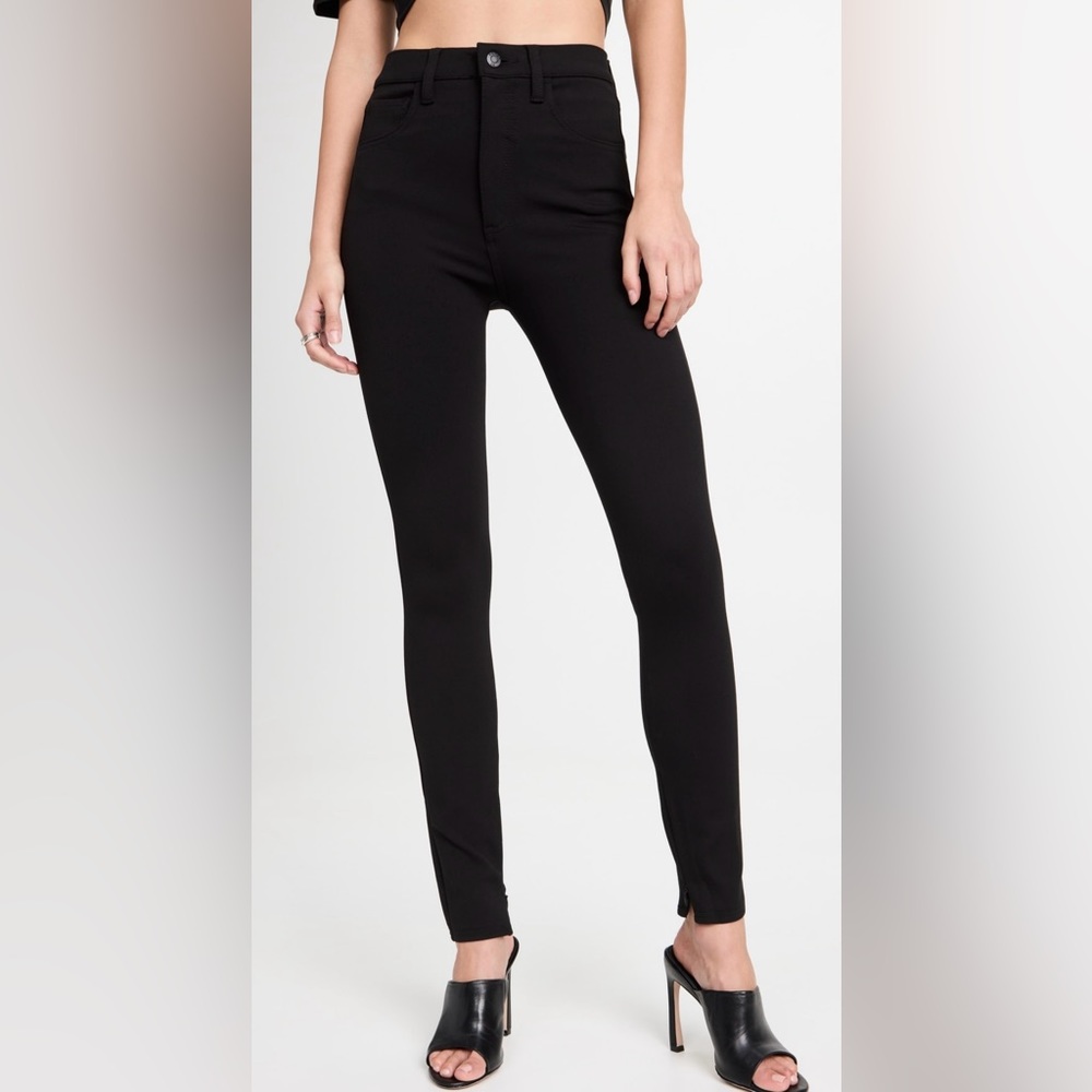 Pistola stretched pants/zipper at ankles/Mid weight ponte jersey/ankle length
